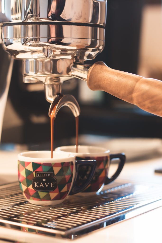 Caffè preparato al Salottino